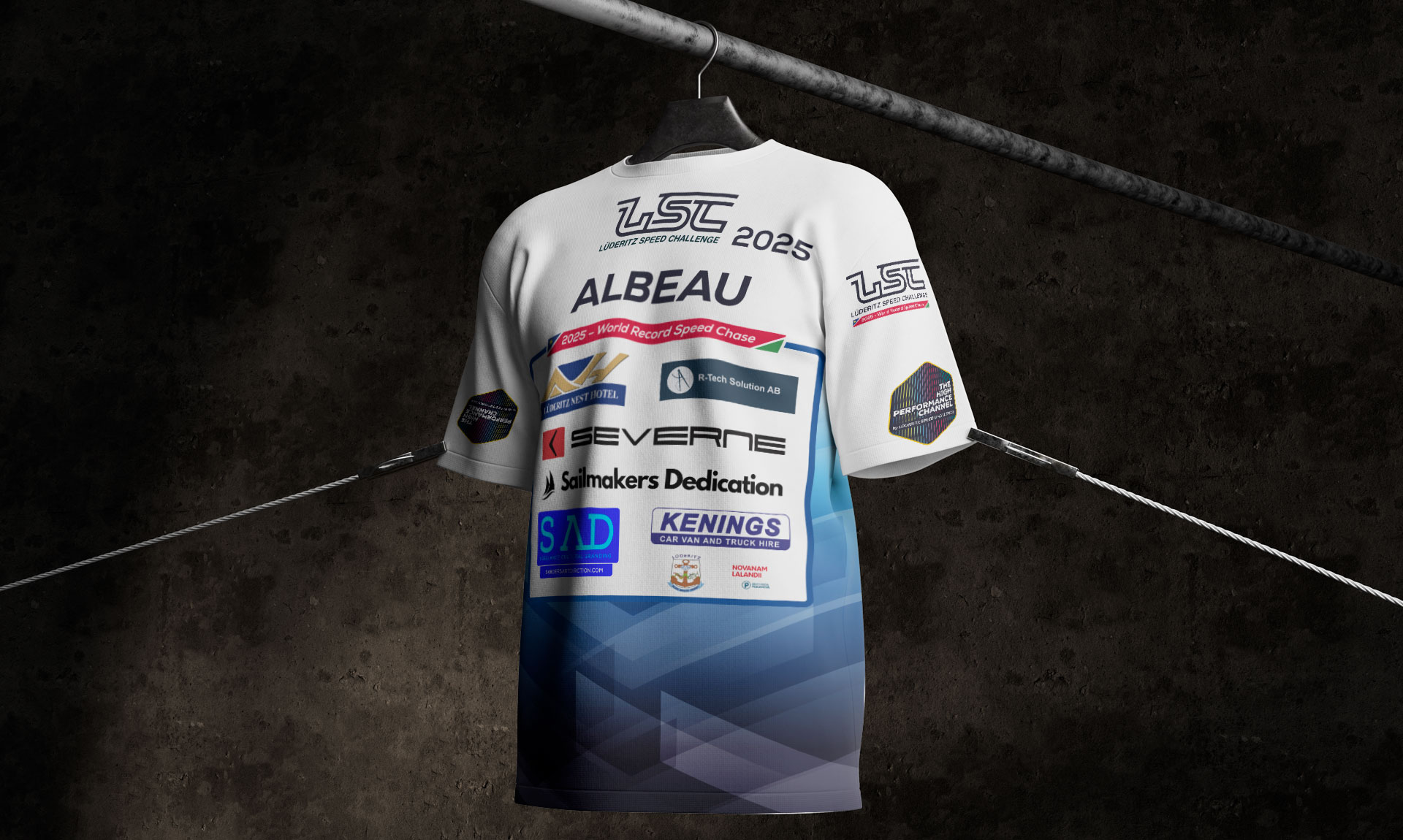 SAD, LSC 2025, Lycra, A. Albeau Sanders Art Direction, Lüderitz Speed Challenge 2025