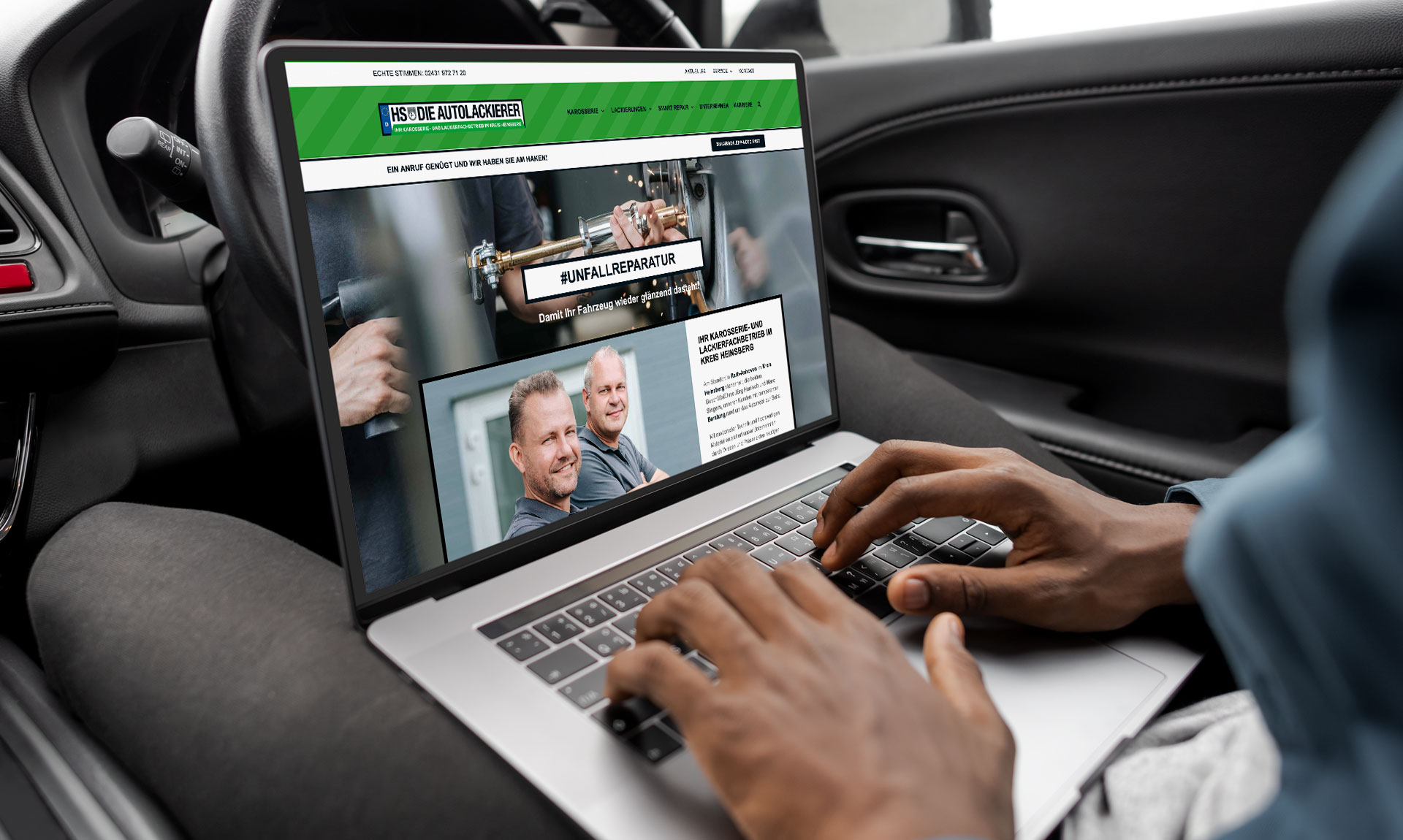 Sanders Art Direction, HS-Die Autolackierer, Kommunikationsdesign