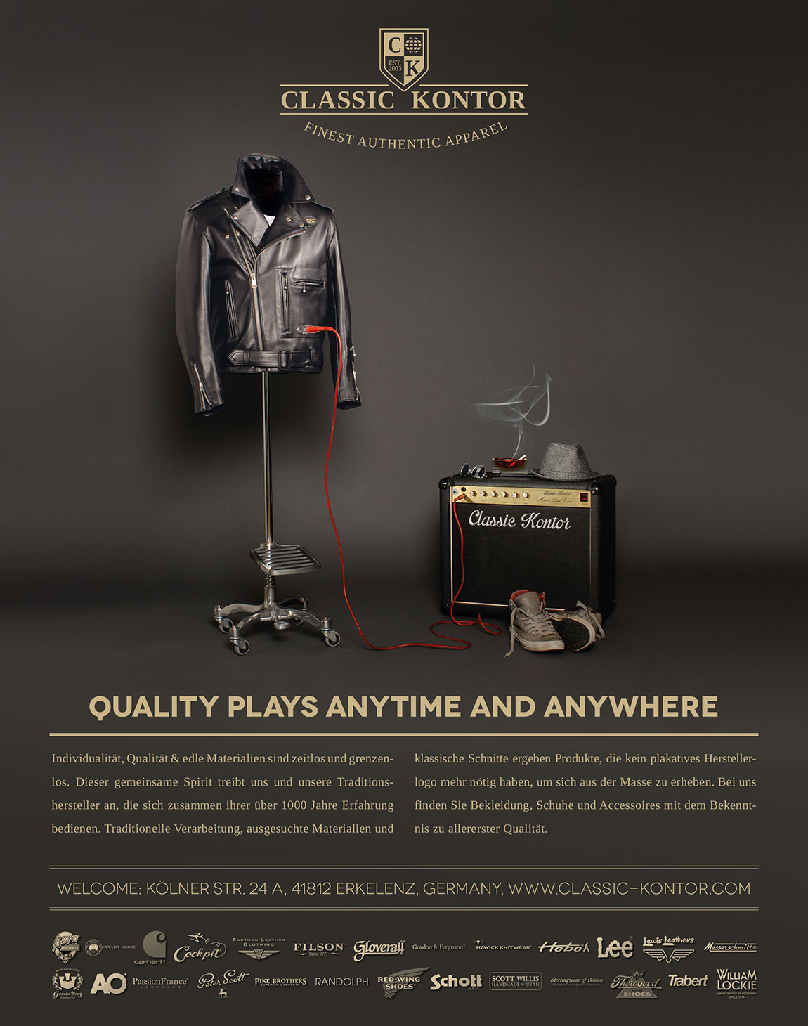 SAD, Campaign, The Heritage Post No. 9 Sanders Art Direction, Anzeige Classic Kontor, Heritage Post
