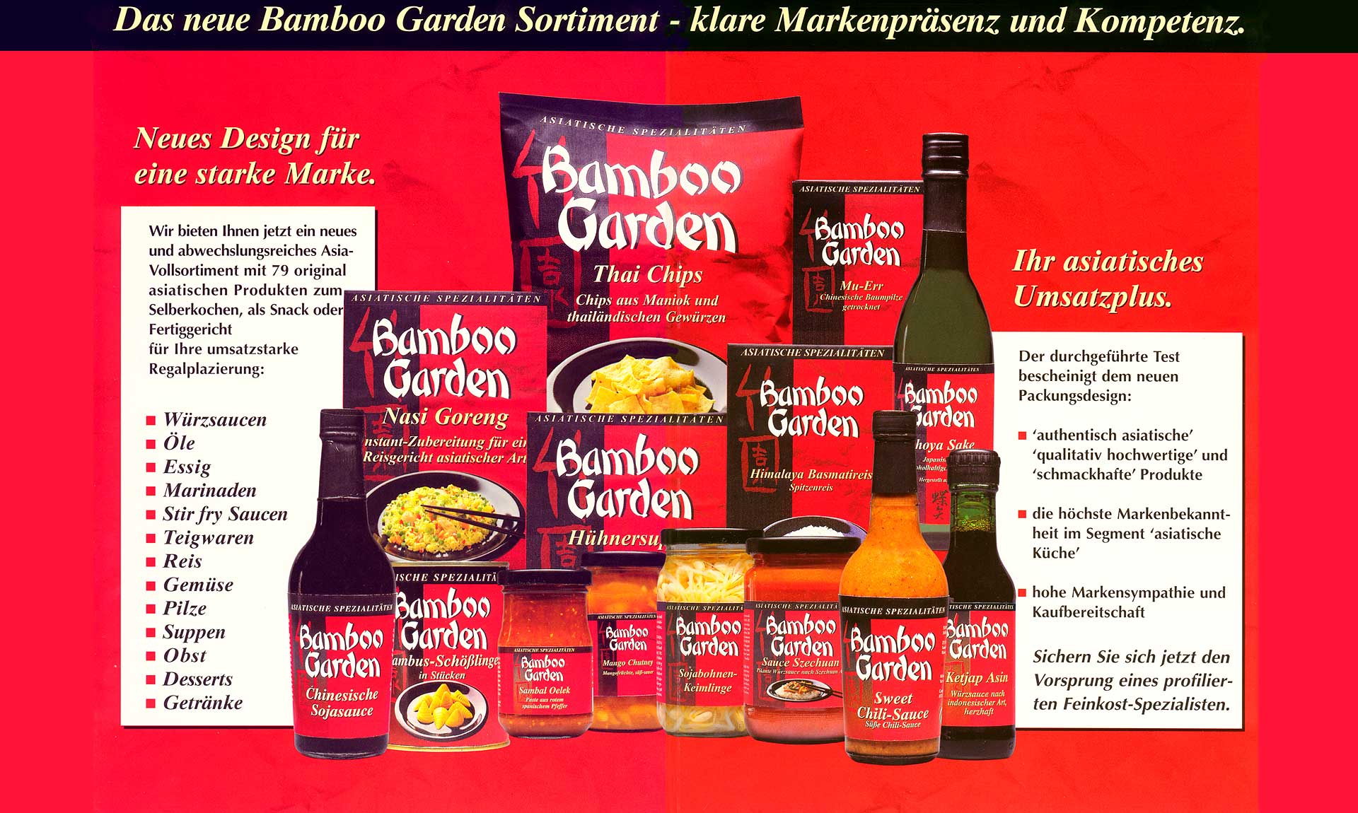 SAD, Bamboo Garden Asian Food Sanders Art Direction, Bamboo Garden Asian Food Range